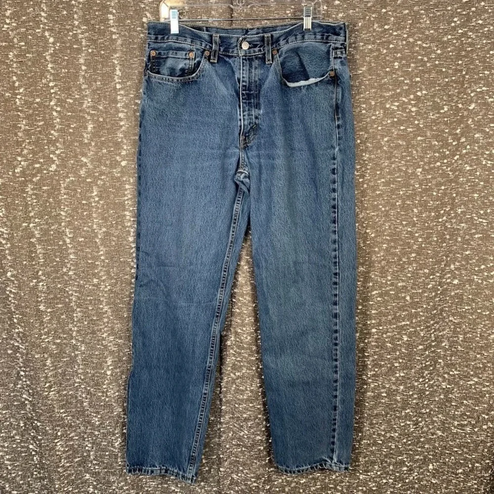 Levi's 550 Jeans Men's‎ 34x34 Blue Cotton Denim Tapered Leg Workwear